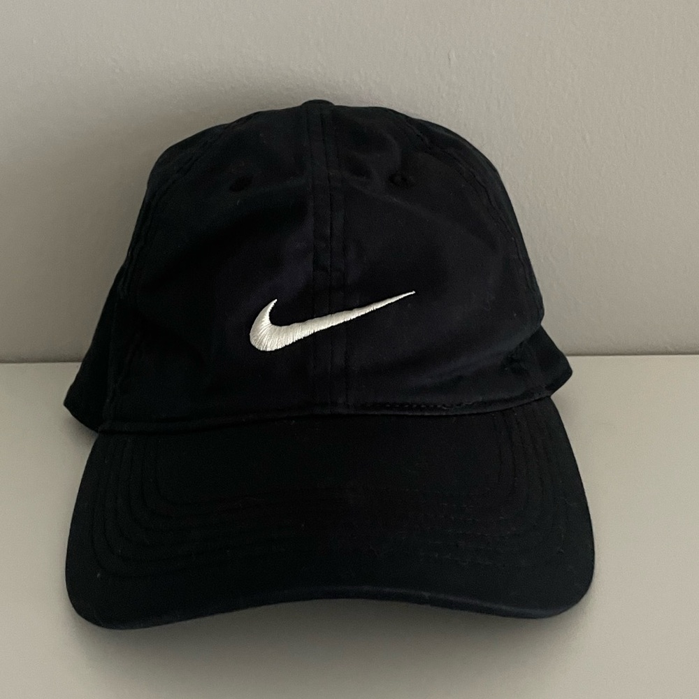 Nike Dri-Fit Black and White Logo Cap